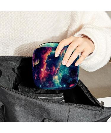 Anna Cowper Nebula Planets Sanitary Napkin Storage Bag - Portable Period Bag for Women and Teens - Multi-colored Design - 1Pcs - Buy Online on GoSupps.com