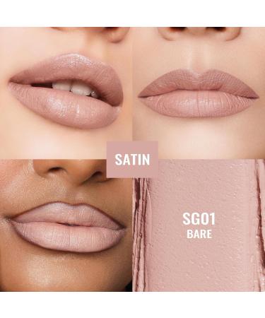 Oulac Set of 3 lipsticks matte and satin finish red and black liquid matte lipstick creamy lipstick highly pigmented long lasting vegan SG01+SG07+M23 - Buy Online on GoSupps.com