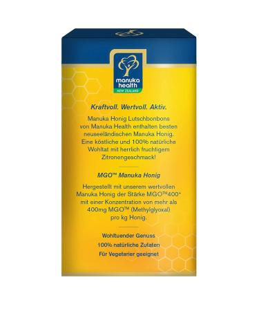 Manuka Health MGO 400+ Lollipotive & Lemon Lozenges Bundle - 100% Pure New Zealand Propolis & Vitamin C Candies - International Shipping Available - Buy Online on GoSupps.com