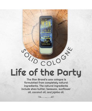 Life of the Party Solid Cologne - Natural Men's Cologne - Life fo the Party Wax Cologne Travel Size Cologne for men - natural mens cool water cologne (3/4 oz (Pack of 1) Life of the Party) - Buy Online on GoSupps.com