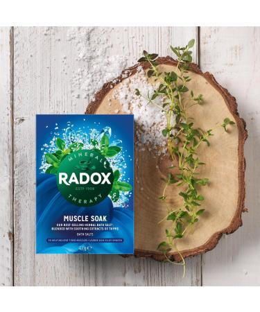 Radox Lot de 2 sels de bain parfum s au thym avec des herbes et des min raux soigneusement m lang s pour apaiser et tremper vos muscles fatigu s et douloureux 400 g - Buy Online on GoSupps.com