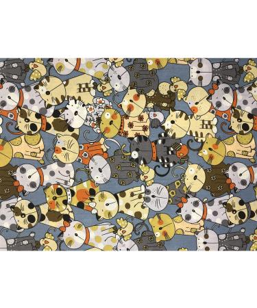 Animal Quilting Fabric Bundle - 100% Cotton Fat Quarters for Crafting - Set of 7 Precut Fabric Sheets - Ideal for Sewing, Patchwork, and DIY Projects - 15.7'' x 19.6'' - 7 PCS Pack - Buy Online on GoSupps.com