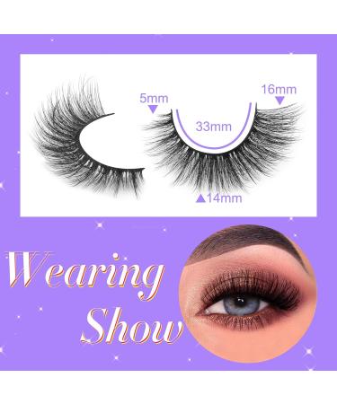 HeyAlice Cat Eye Lashes - Natural Look 6D Wispy False Eyelashes Mink Pack - 14 Pairs Short Fake Lashes for Women - Buy Online on GoSupps.com