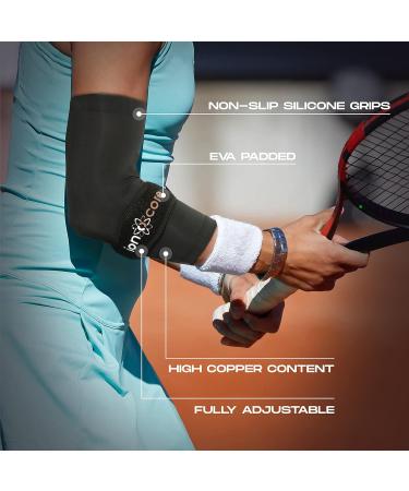 Ionocore Copper Compression Elbow Support System - Pain Relief and Recovery for Tennis & Golf Elbow - Small Size - Buy Online on GoSupps.com
