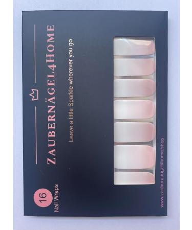 Zaubern gel4Home Nail Foils 16 Pieces Baby Boomer Pink Nail Wraps for Stunning Manicures | Shop Internationally - Buy Online on GoSupps.com