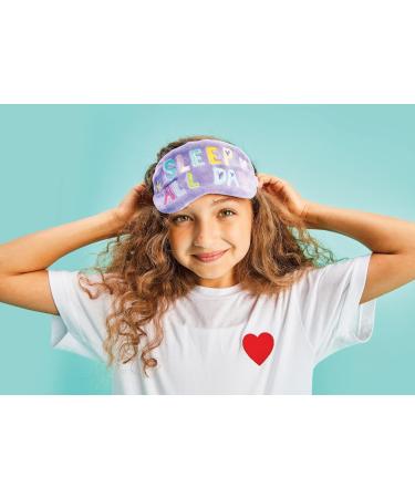 Girls Satin-Lined Silky Fleece Sleep Mask - Fun & Colorful Design for All-Day Sleep - Buy Online on GoSupps.com