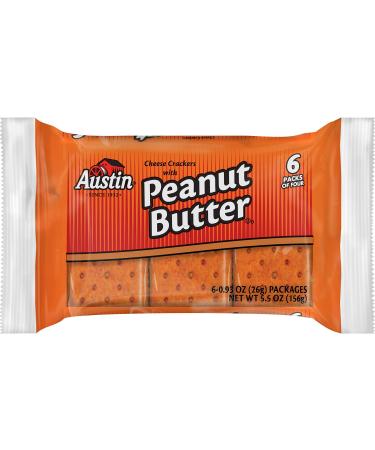 Austin Cheese Sandwich Cracker with Peanut Butter, 0.917 Ounce -- 144 per case. butter,cheese 1 Count (Pack of 144)