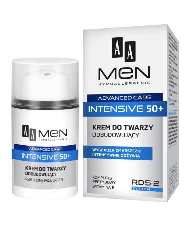 AA MEN ADVANCED CARE INTENSIVE 50+ Rebuilding Face Cream - 50 ml