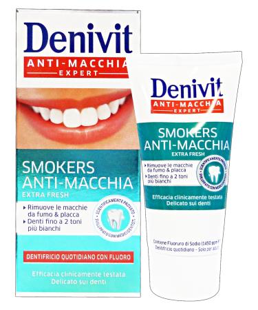 Set 6 DENIVIT Smokers Toothpaste Stain Resistant 50 ml - Toothpastes