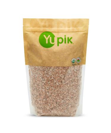 Yupik Organic Spelt Flakes 1 kg Non-GMO Kosher Vegan Made from Raw Whole Grains Steamed Rolled & Lightly Roasted Flakes Source of Fiber & Iron Ideal for Cooking & Baking 1 kg (Pack of 1)