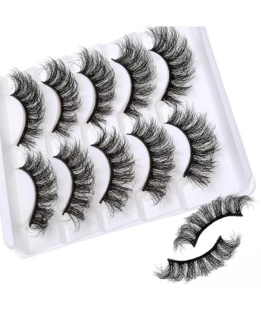 Buy Sibba 3D Multi-Layered Curly False Eyelashes - 5 Pairs of 18mm Faux Mink Eye Lash Extensions (Style 04) | Dramatic & Fluffy Volume for Stunning Eyes - Buy Online on GoSupps.com