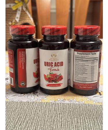 uric Acid Capsules - URIC Acid Support Formula - Joint Support Water Retention Relief uric Acid Help Celery Seed Pomegranate Turmeric antioxidant Pills Milk Thistle Supplement - 1 Bottle - Buy Online on GoSupps.com
