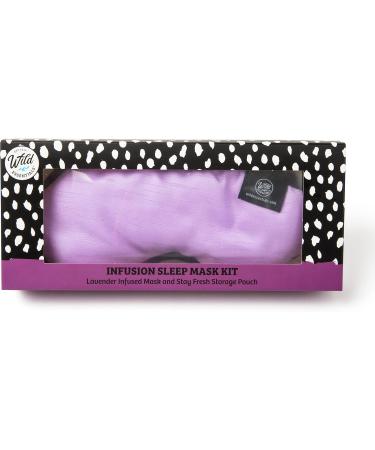 Wild Essentials Infusion Sleep Mask - French Lavender Aromatherapy | Calming & Relaxing | Includes Resealable Pouch | International Shipping - Buy Online on GoSupps.com