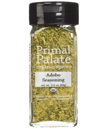 Primal Palate Organic Spices Adobo Seasoning, Certified Organic, 2.2 oz Bottle