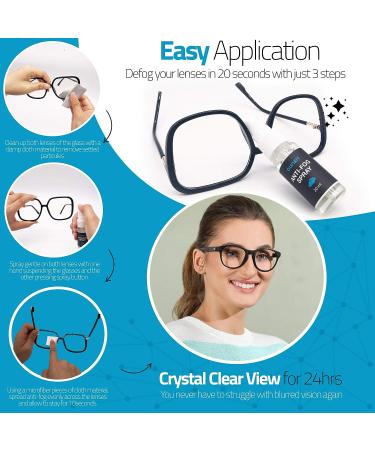 OLINKIT Anti Fog Spray - Premium Long-Lasting Solution for Glasses, Mirrors, Swim Goggles & Plastic Windows - Buy Online on GoSupps.com
