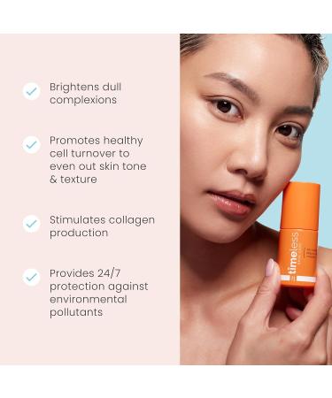 Timeless Skin Care Vitamin C Serum - 10% Brightening Serum with Vitamin E & Ferulic Acid - Fragrance-Free Skin Care for All Skin Types - 4 oz - Buy Online on GoSupps.com