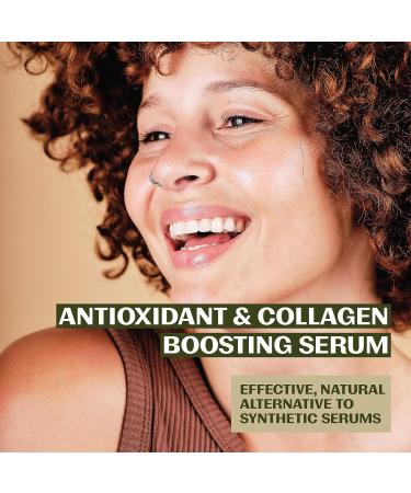 Thrive Natural Bakuchiol Serum - Vegan Collagen Boosting Formula with Hyaluronic Acid for Brighter, Firmer Skin - Made in USA - Buy Online on GoSupps.com