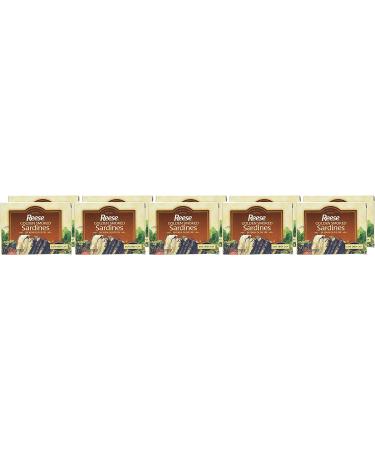 Reese Port Golden Smoked Sardines 3.75-Ounce (Pack of 10) - Premium Quality Golden Smoked Sardines - Buy Online on GoSupps.com