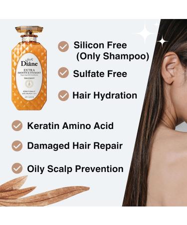 Moist Diane Perfect Beauty Extra Smooth & Straight Treatment - Organic Keratin Scalp Conditioner for Hair Care 15.2 fl oz | Japan  - Buy Online on GoSupps.com