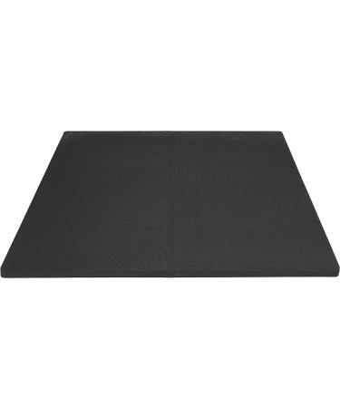 Prosource Fit 1 Extra Thick Puzzle Exercise Mat - Black EVA Foam Interlocking Tiles for Home and Gym - 24 Sq Ft - Buy Online on GoSupps.com