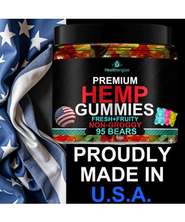 Hemp Gummies Sleep Edibles for Peace and Relaxation-High Potency Pure Extra Strength Hemp Oil-Made in USA - Buy Online on GoSupps.com