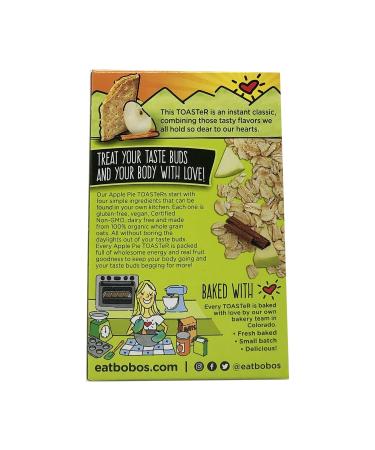 Bobo's Oat Bars Apple Pie Toaster Pastry - 6.6 OZ - Buy Online on GoSupps.com