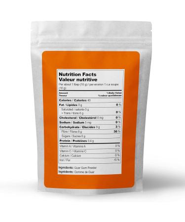 Guar Gum Powder (1KG) by Elo s Premium | Food Grade Gluten Free Keto Friendly |100% Pure Guar Gum derived from Guar Beans Low Carb Thickener | Packaged In Canada - Buy Online on GoSupps.com