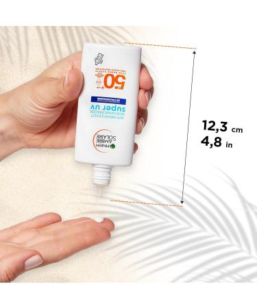 Garnier Sun Protection Set for Face and Body with Sun Protection Fluid SPF 50+ and Sun Lotion SPF 50+ Light and Invisible Formula Ambre Solaire 2 Pieces - Buy Online on GoSupps.com