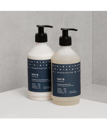 Skandinavisk Hav Sea Organic Hand & Body Lotion - Vegan 450ml | Refreshing Spray Water & Sea Grass Fragrance - Buy Online on GoSupps.com