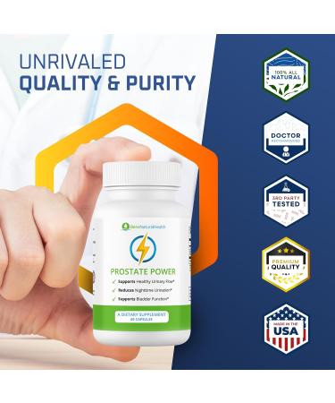 Ben's Natural Health Prostate Power Supplement High-Strength Prostate Support with Saw Palmetto Rye Flower Pollen & Boron Glycine Complex 60 Capsules 3 Pack 60 Count (Pack of 3) - Buy Online on GoSupps.com