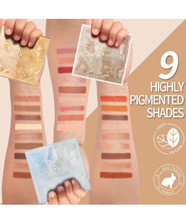 FV Cosmetic Eyeshadow Palette - 9 Shades Multi-Dimensional Mattes & Metallics Long Lasting Cruelty-Free Quick-Drying & Smudge-Proof Makeup - Buy Online on GoSupps.com