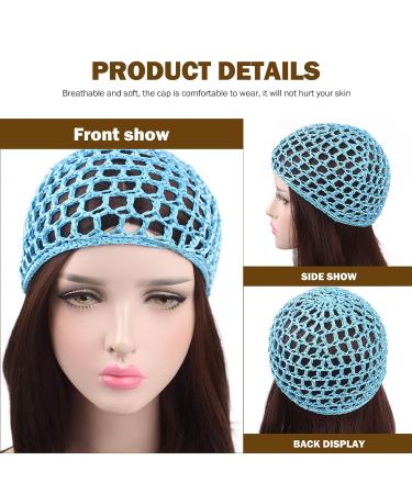 Beaupretty Braided Wigs: 12pcs Mesh Crochet Hair Net Cap Snood Hat for Short Hair - Mixed Color - Buy Online on GoSupps.com