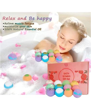 12-Piece Natural Organic Bath Bomb Gift Set with Rich Fizz - Perfect Birthday or Mother's Day Gift for Kids, Women, and Men - Buy Online on GoSupps.com