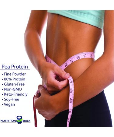Pea Protein Powder | Isolate Unflavored Dairy-Free Keto Vegan Gluten-Free Non-GMO (16 oz) - NutritionBulk.com - Buy Online on GoSupps.com