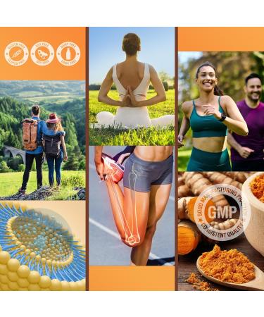 Liposomal Turmeric Curcumin Supplement with High Potency - 95% Curcuminoids Extract Enhanced with Pepper & Moringa for Optimal Health Support Enhanced Bioavailability for Joint Support 90 Count (Pack of 1) - Buy Online on GoSupps.com