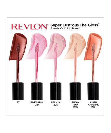 Revlon Super Lustrous Lip Gloss Set - 5 Piece Gift Set with High Shine Cream & Pearl Finishes - Buy Online on GoSupps.com
