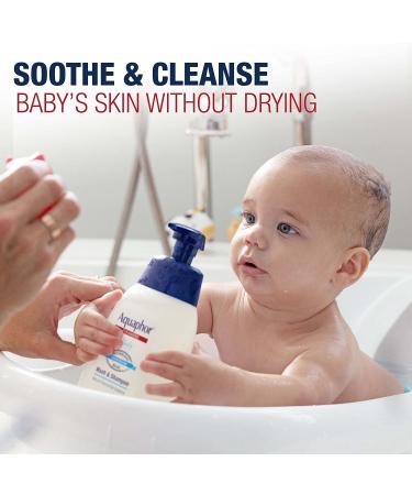 Aquaphor Baby Wash & Shampoo Fragrance Free - 25.4 fl oz (750 ml) | Gentle Skin Care - Buy Online on GoSupps.com