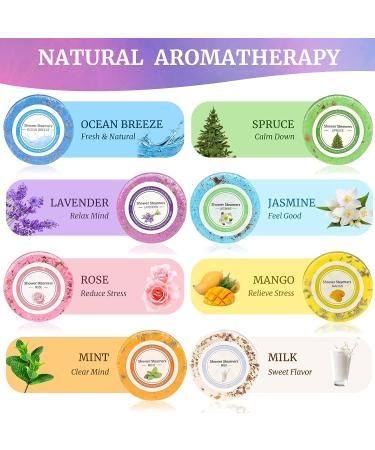 NOSTOSON Aromatherapy Shower Steamers - 8-Piece Essential Oil Shower Bombs for Relaxation & Stress Relief - Self-Care Gift Set for Women, Men, Kids - Pink - Buy Online on GoSupps.com