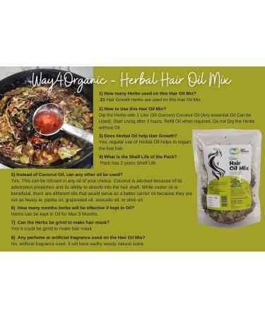 Combo Hair Care: Herbal Hair Oil & Arappu Powder for Thick Long Hair Growth - Dandruff Prevention & Repair - 150g - Buy Online on GoSupps.com