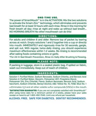 SmartMouth Premium Travel Pack: Toothpaste & Mouthwash, Mint - Buy Online on GoSupps.com