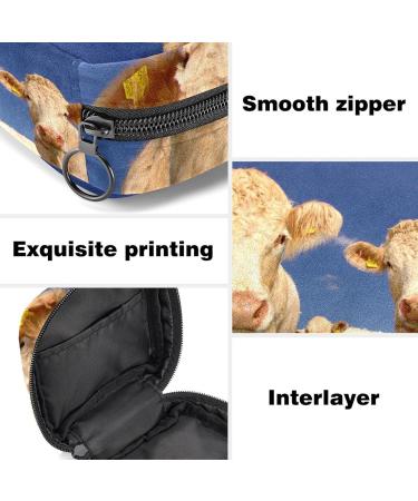 Cow Print Portable Storage Bag for Women & Teen Girls | Stylish & Functional Travel Organizer - Buy Online on GoSupps.com