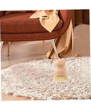 Solustre 6 Pack Rinse Brushes - Multi-Purpose Bathroom & Kitchen Cleaning Brushes with Wooden Handle - Ideal for Pots Crockery & More - Buy Online on GoSupps.com