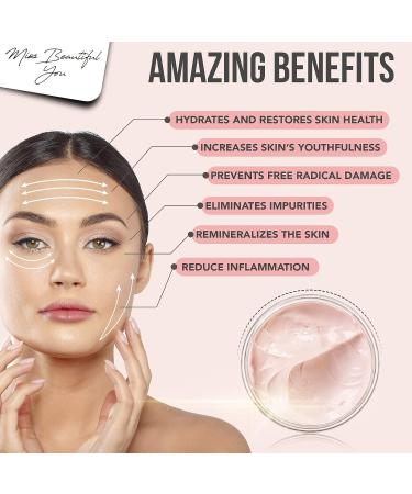 Pink Clay Mask for Blackheads and Pores - Pore Minimizer & Oil Control - Acne Treatment by Miss Beautiful You - Buy Online on GoSupps.com