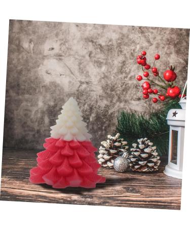 FOMIYES Christmas Tree Candles - Red Scented Tealight Decor for Holiday Tablescape | 9X8.8X8.5CM - Buy Online on GoSupps.com