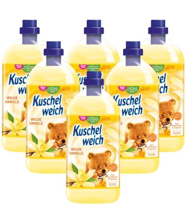 Cuddly soft fabric softener wild vanilla skin tolerance dermatologically confirmed fabric softener cuddly soft without microplastics practical supply 6 x 2 liters per 76 washes fabric softener summer love (6 x 2 liters)