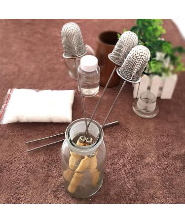 Premium Stainless Steel Cupping Stick Set - Fire-Tied Rods with Wooden Handle - Traditional Reusable Cupping Therapy 2 Pieces for Optimal Health - Buy Online on GoSupps.com