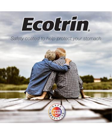 Ecotrin Regular Strength Aspirin 325mg for Arthritis Pain Relief - 300 Safety Coated Tablets - Buy Online on GoSupps.com