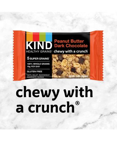 KIND Healthy Grains Bars Peanut Butter Dark Chocolate 40 Count - Gluten Free - Buy Online on GoSupps.com