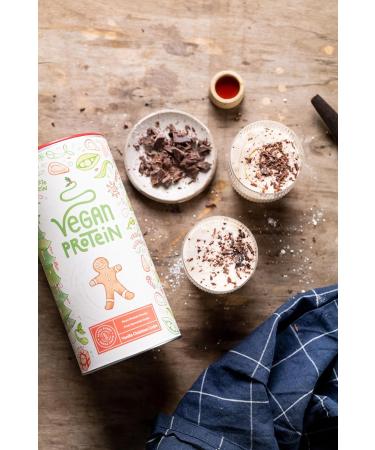 Vegan Protein Powder 600g - 22g Protein per Serving | Premium Quality Shake - Soy Rice Pea Sunflower & Pumpkin Seed Blend - Alpha Foods Kipferl - Buy Online on GoSupps.com