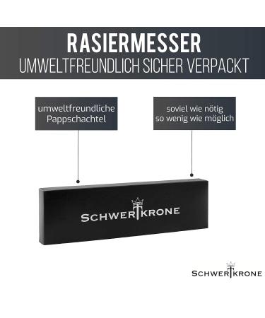 Schwertkrone Black Razor Handle + 100 Derby Blades | Premium International Shipping - Buy Online on GoSupps.com